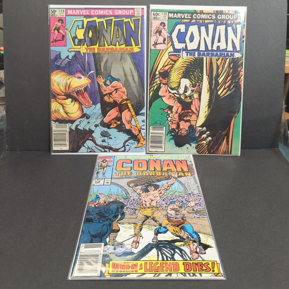 Marvel Comics - Conan the Barbarian 1970's Lot of (3) #126, 135, 238